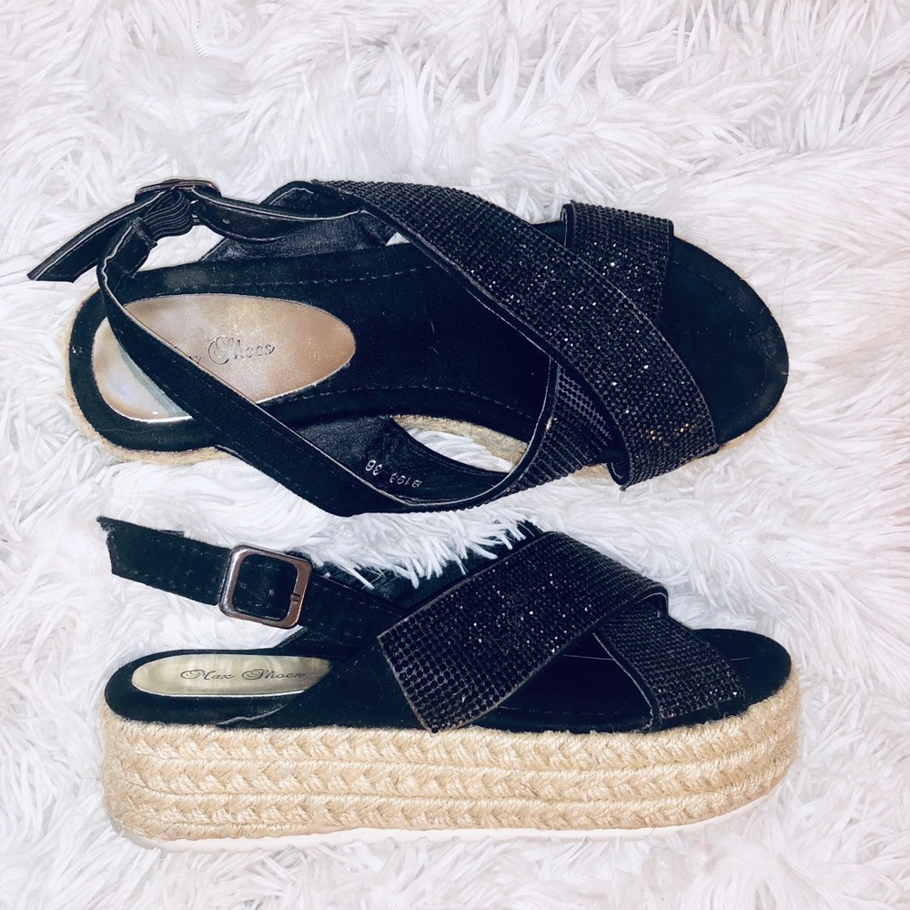 Amazing platform sparkly sandals from Paris!